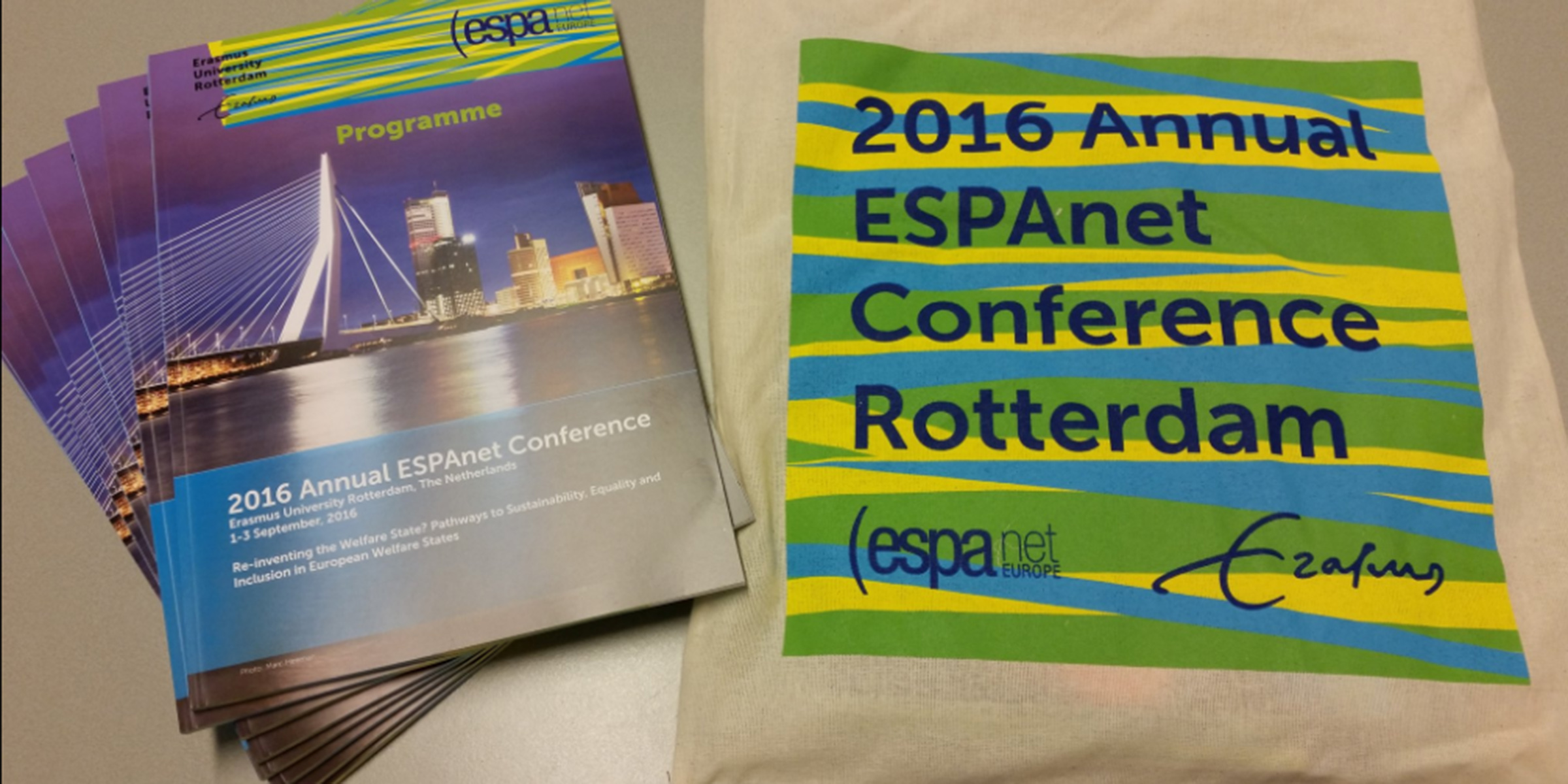 A picture of the ESPAnet conference pamphlet