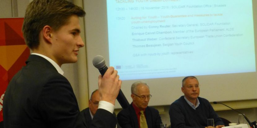 A picture from the lunch-time debate